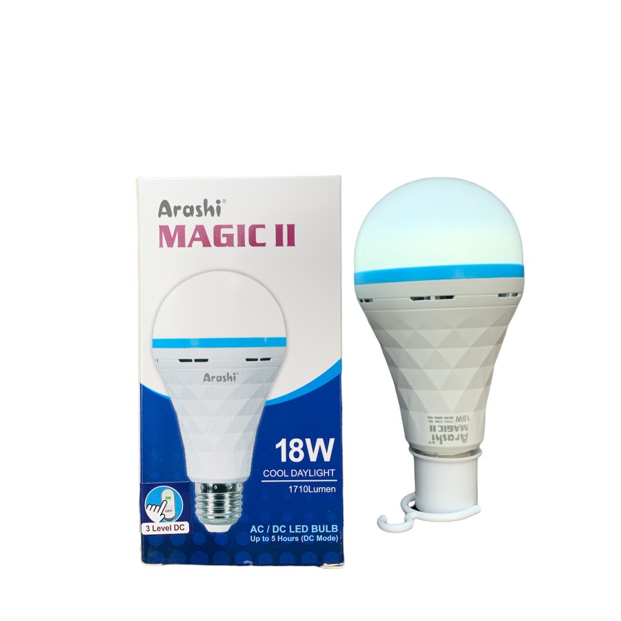 Lampu LED Emergency Arashi Magic 18 Watt Lampu Darurat 3 Mode Best Seller