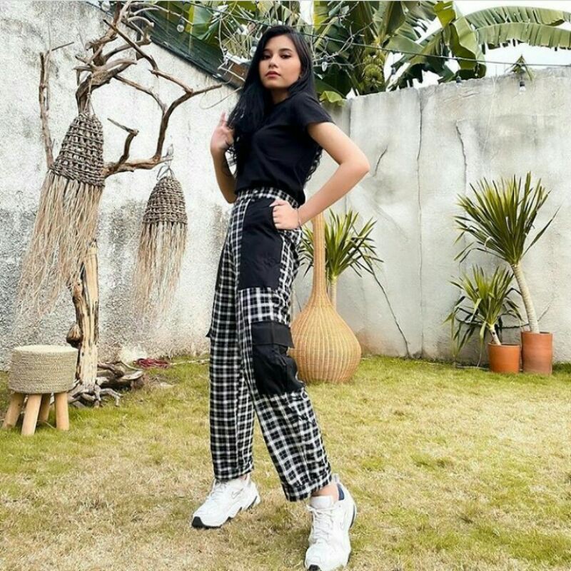 Tartan Cargo pants / cargo pants / celana cargo / celana cargo panjang / cargo / celana / pants