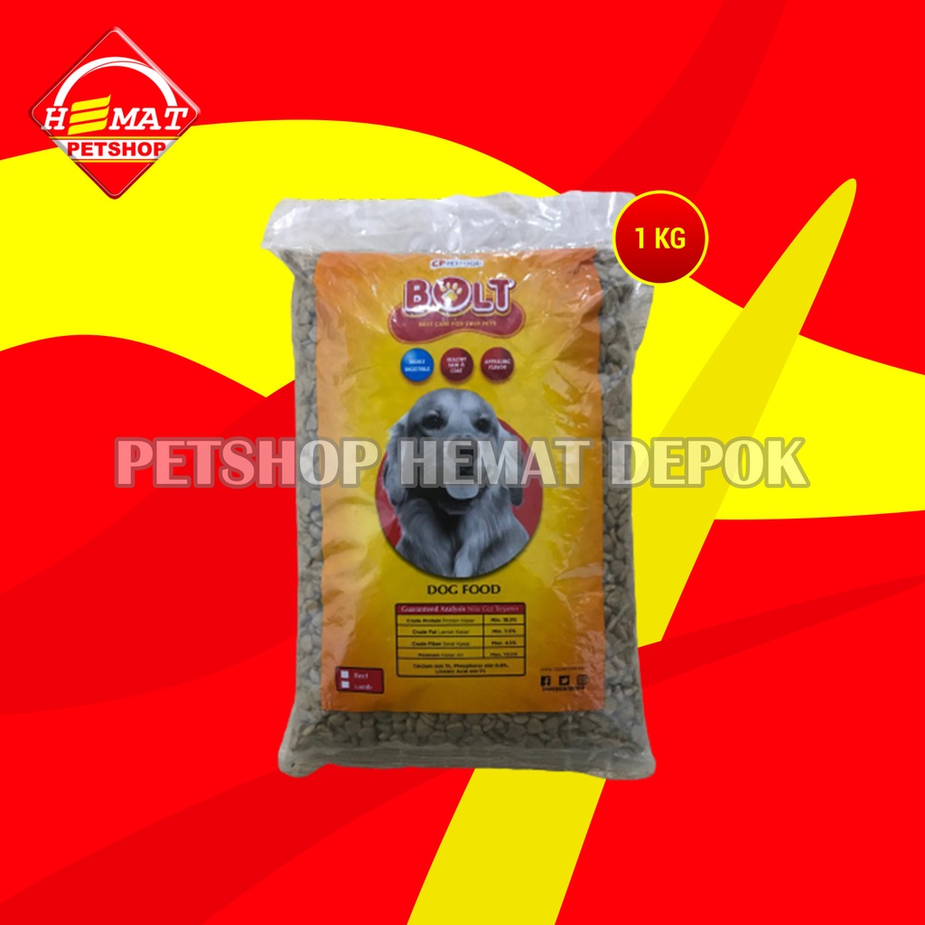 Bolt Dog Dry Food Adult Makanan Anjing Dewasa Repack 1kg