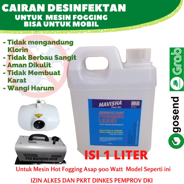 Cairan Hot Fogging 1000 ML - Fogging Liquid Mobil - Foging Desinfektan