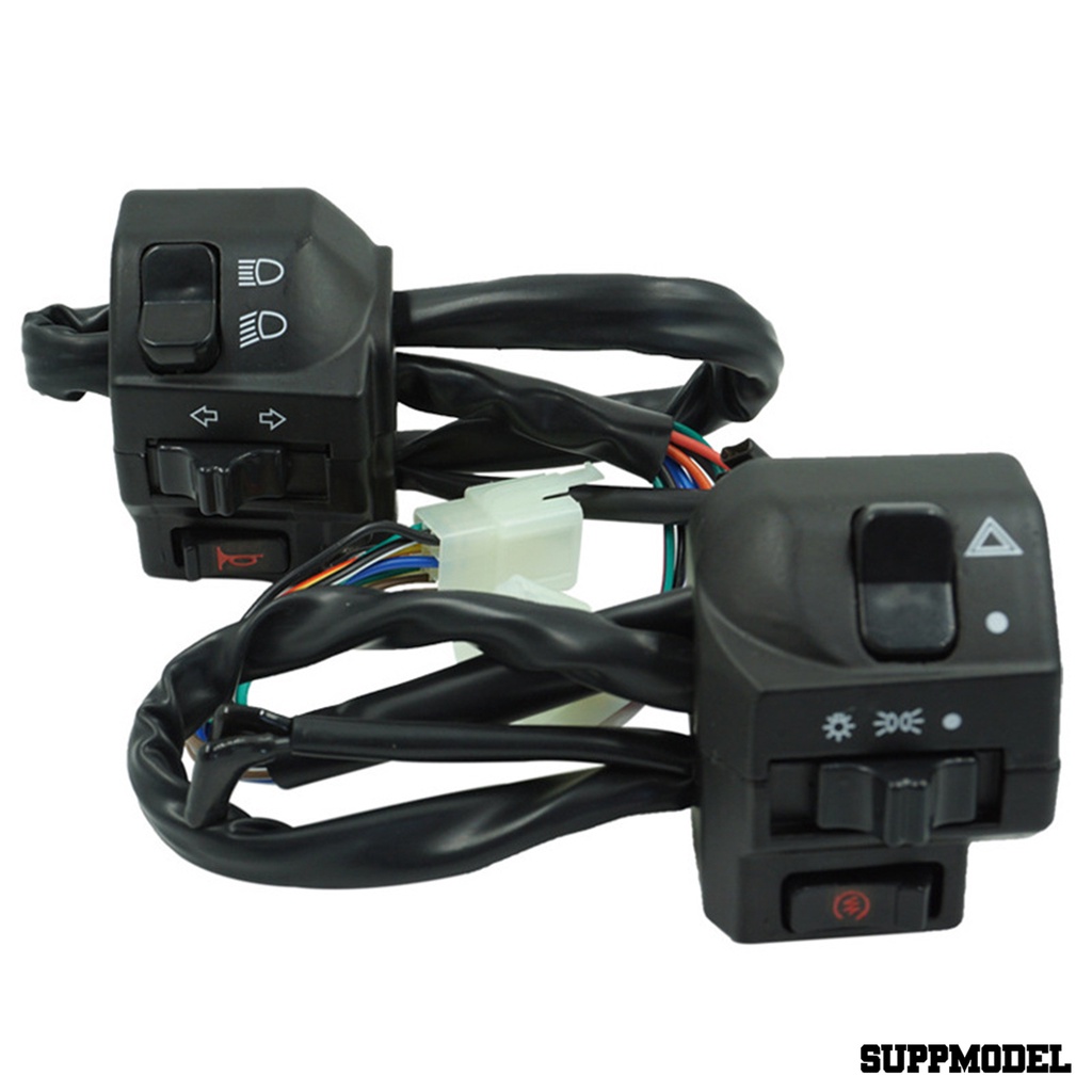 SPM 2Pcs ZH125 HJ-8 Motorcycle Turn Signal Handle Switch Set Motorbike Accessories