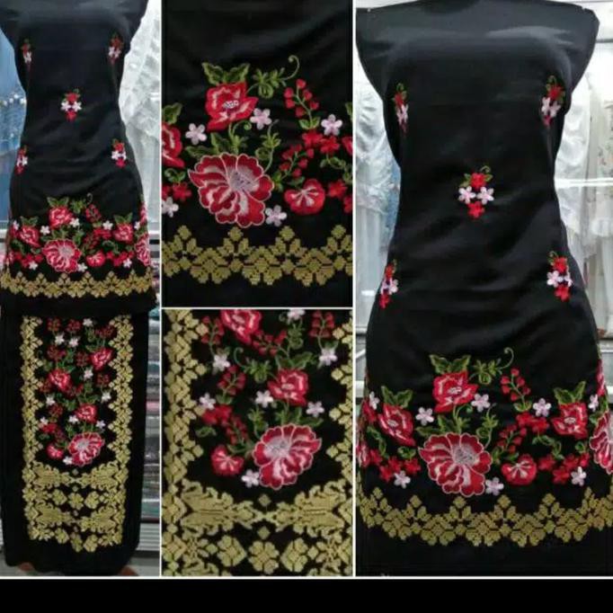 Original Kain Bakal Baju Bordiran Motif Melintang Bukittinggi