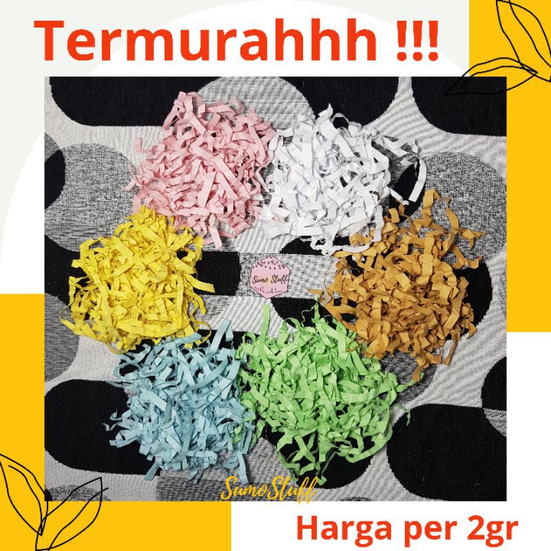 

Sumostuff 2gr Shredded paper/ kertas suwir/ kertas cacah/ kertas potong /kertas packing