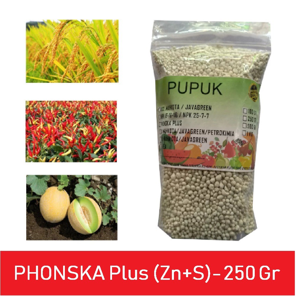 Phonska Plus 250 Gram NPK 151515 Plus Zn Dan Sulfur