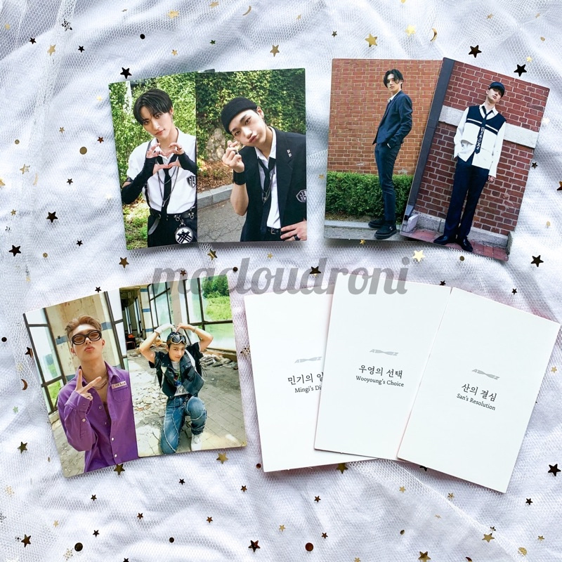 [PHOTOCARD] ATEEZ Fever Part 1 AR Inception Thanxx Diary Ver - Seonghwa San Wooyoung Mingi Hongjoong