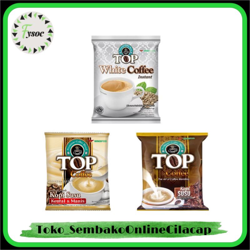 TOP KOPI SUSU | TOP WHITE PUTIH | TOP SUSU KENTAL MANIS 30 GR