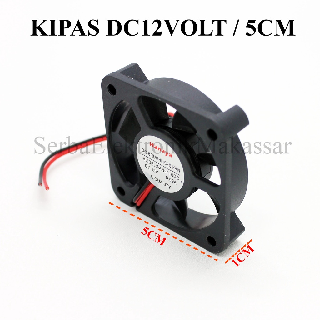 Kipas Panel Fan DC 12Volt 4cm 5cm Tipis Kipas 12V