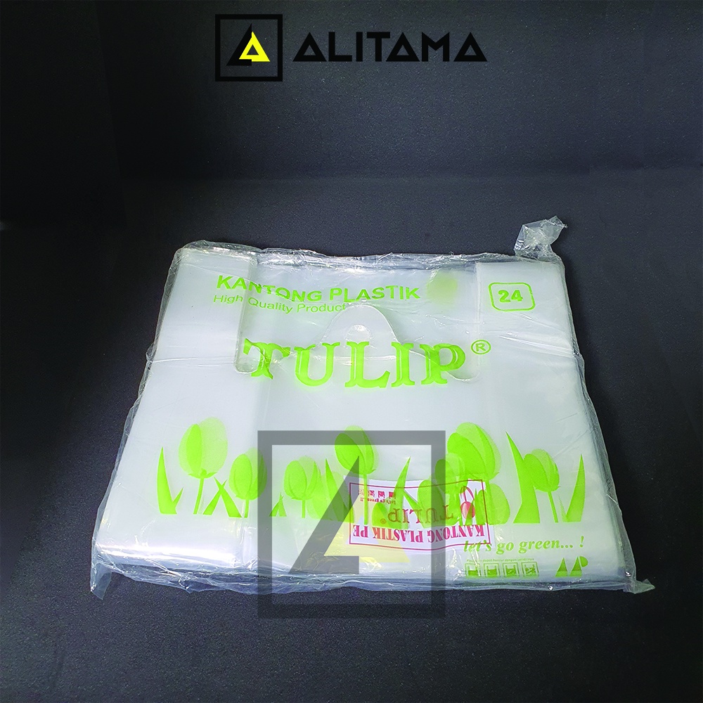 Kantong Kresek PE bening / Kantong Plastik Bening / Kantong Plastik PE tulip / Uk 24