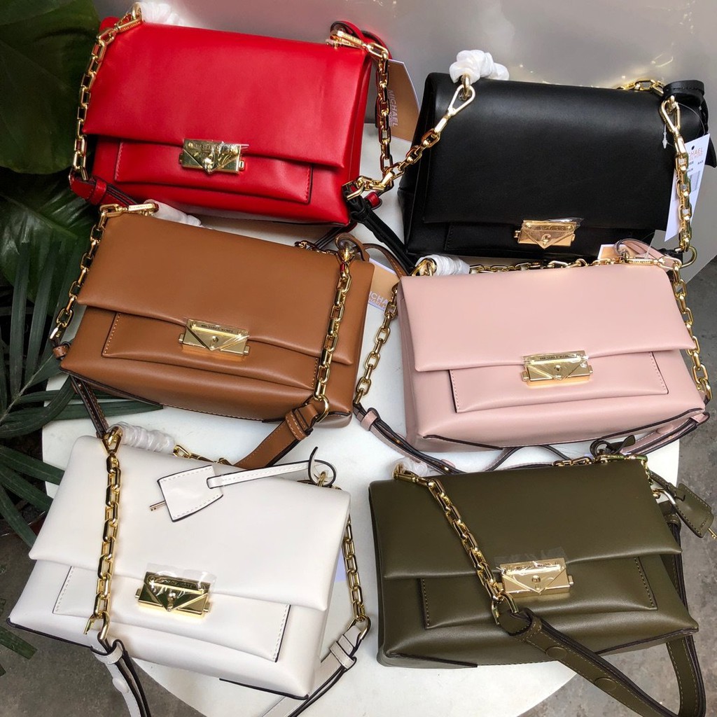 cece large leather shoulder bag