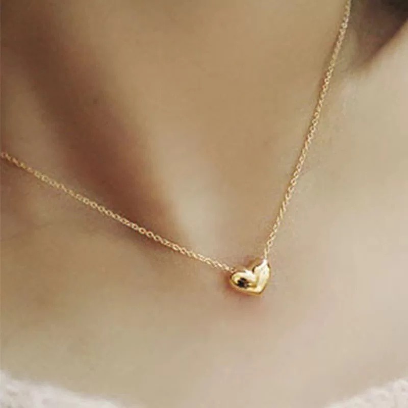 MORYMOSHI K18 Kalung Wanita Liontin Love Fashion Aksesoris Korea