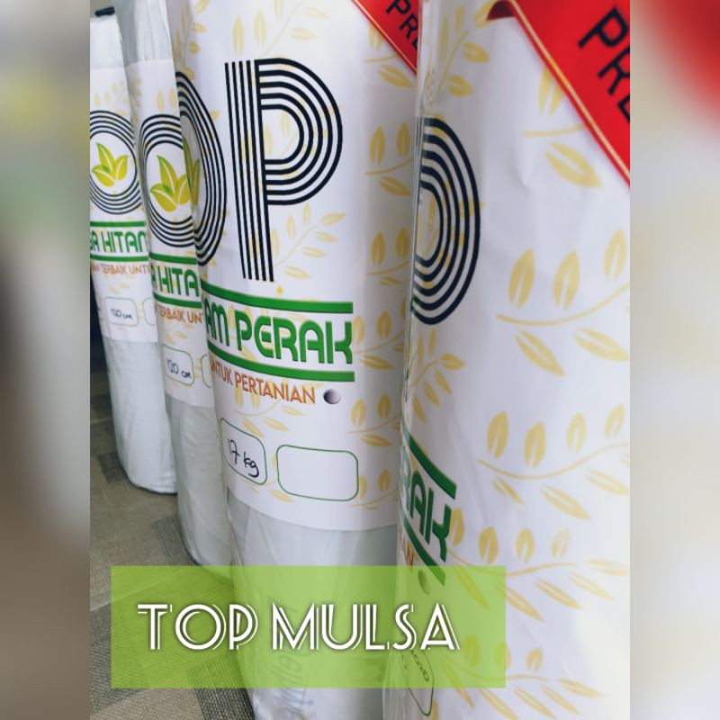 Plastik Mulsa Hitam Perak/Silver TOP 550m x 100cm (1m)