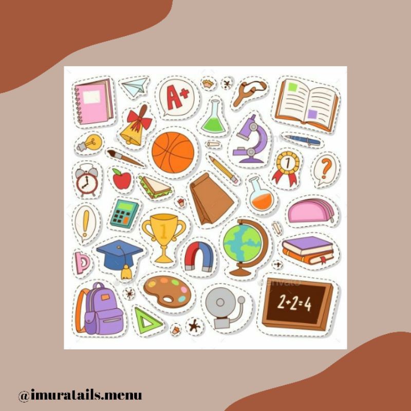 55pcs Sticker Tumblr School