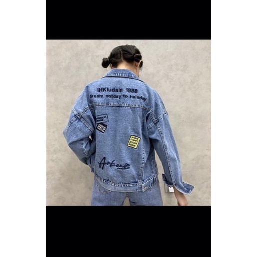 AMR ORIGINAL - 2958 IHK ARKANIA - JACKET JEANS TOXIC (JJ) - REGULAR AA - JAKET JEANS WANITA BORDIR C