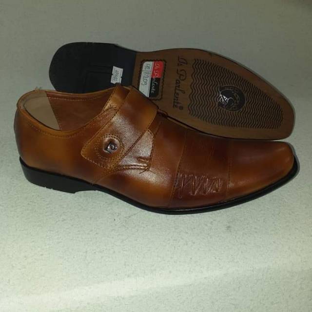 IS PARLENTE SEPATU PANTOPEL KANTOR PRIA KULIT ASLI