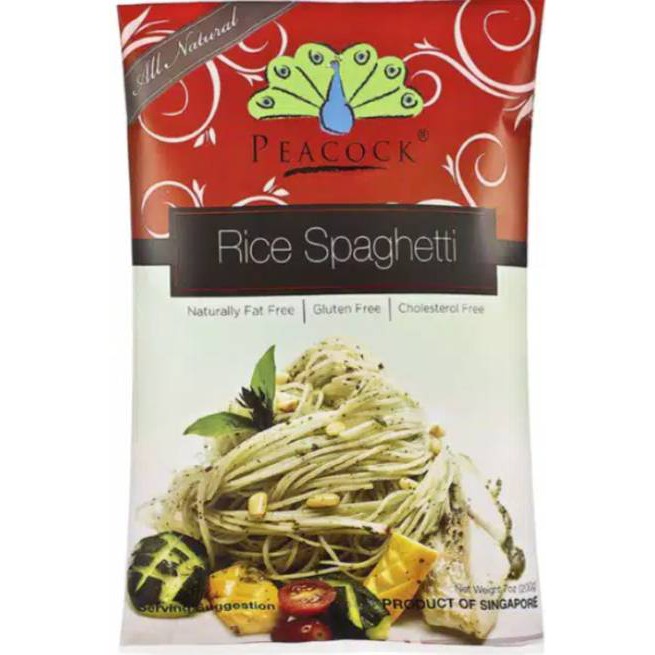 

Peacock Rice Spaghetti 200g / Mie Spagetti Instant / Makanan Sehat