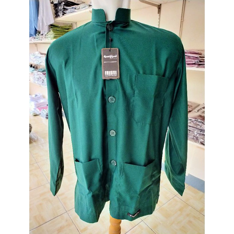 Baju Koko Al Masyhad Collection Original Model Yamani BahanToyobo / Koko Kerah Yamani / Koko Habib