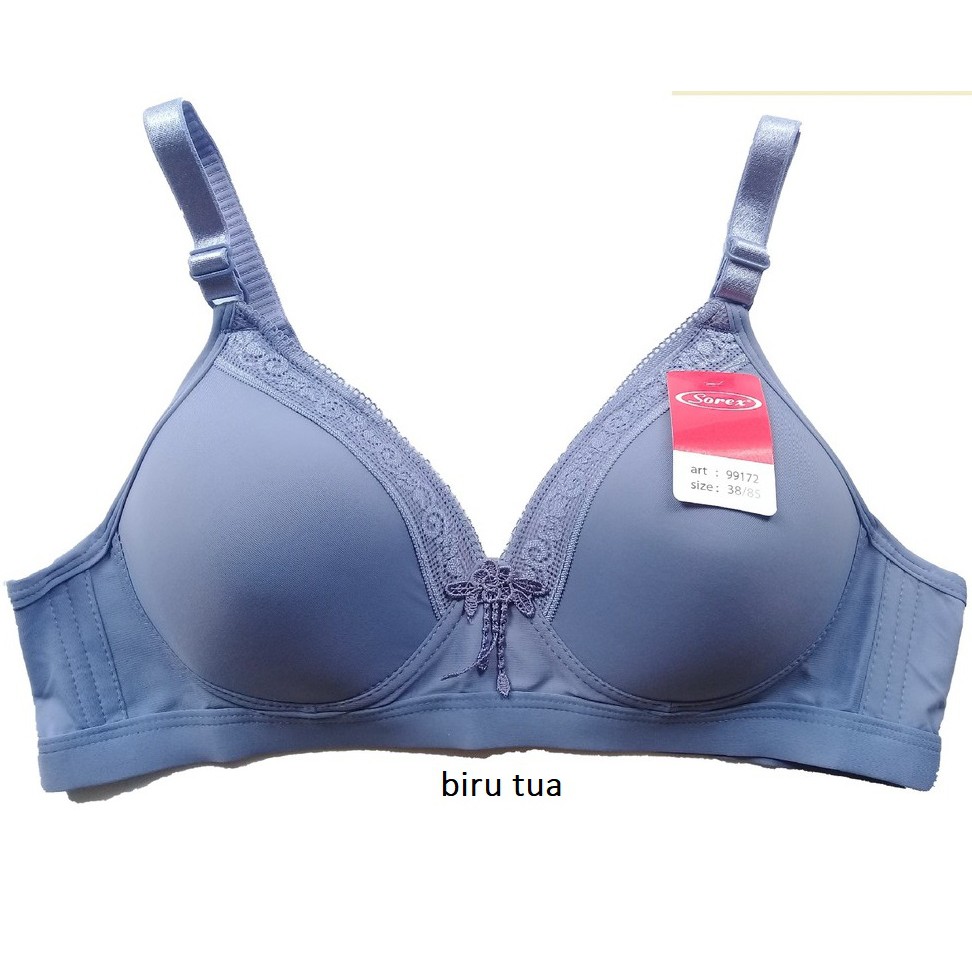 BB BRA SOREX 99172 CUP BESAR BIG SIZE CUP TANPA KAWAT BUSA TIPIS SILKY LEMBUT UNDERWEAR WANITA