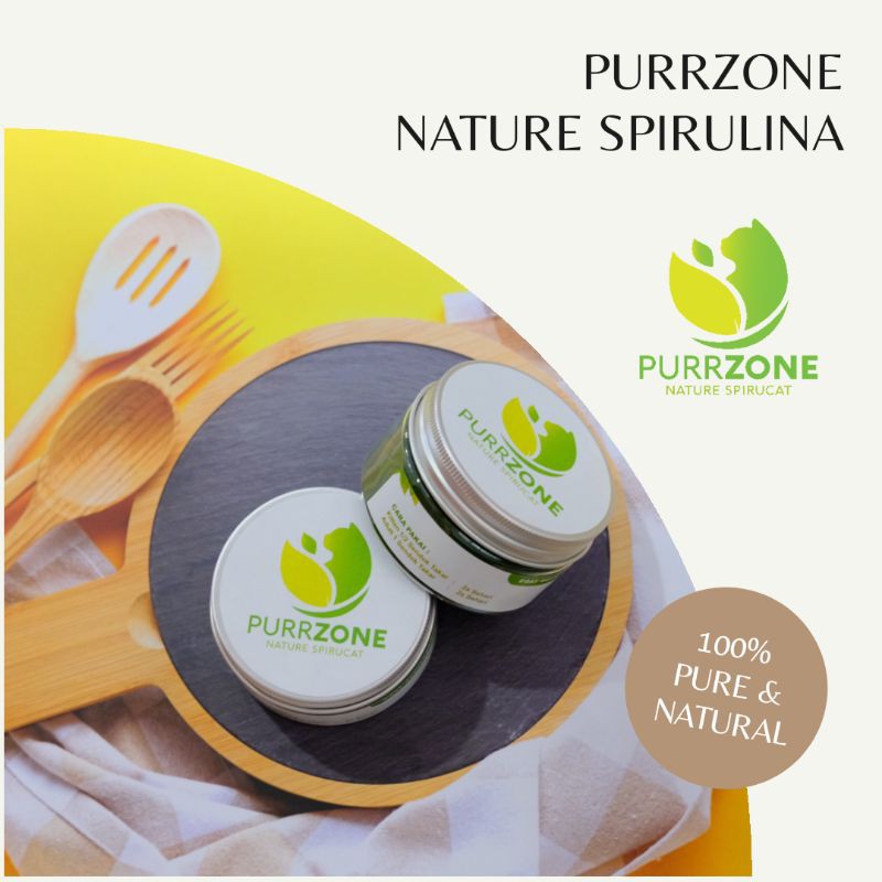 Purrzone spirucat , spirulina untuk kucing