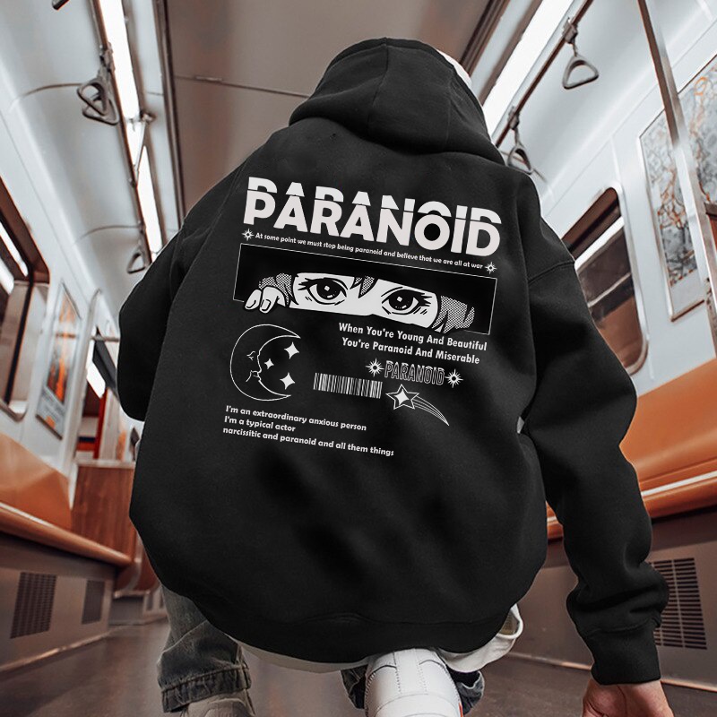 Baju Hoodie Basic Anime Pria Wanita Sweater Hodi Oversize Hitam Cowok Cewek Sweter Hudy Distro Keren