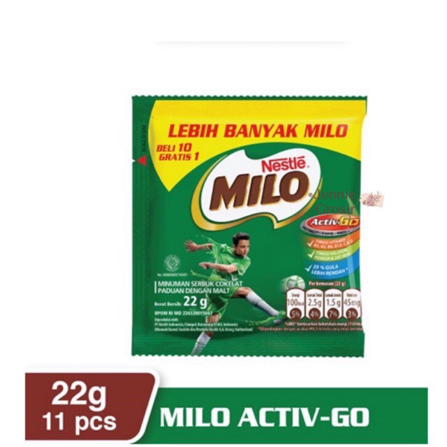 Milo Sachet 22gr x 11 sachet