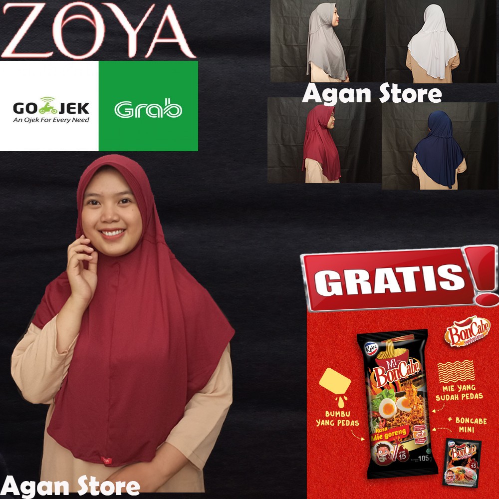 Kerudung Instan Zoya Bergo Husna Casual Hijab Instan Zoya Bergo Husna Casual Jilbab Instan Zoya-1