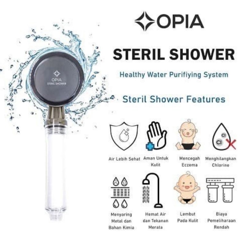 Opia Steril Shower - Shower Head Full Set