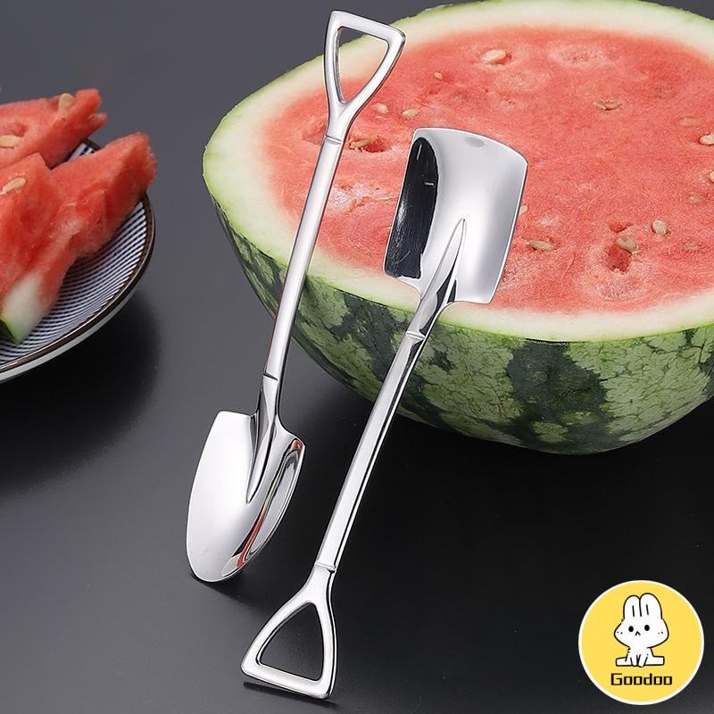 Sendok Sekop Melon Semangka Bahan Stainless Steel Tebal Gaya Retro Untuk Rumah -Doo