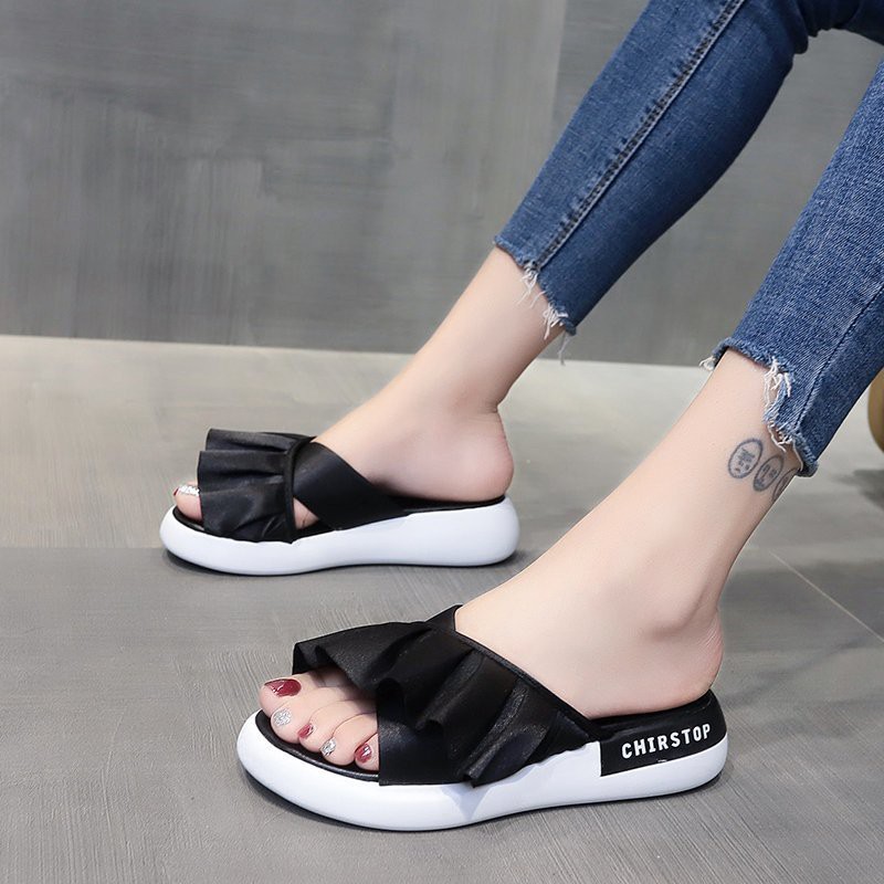 Sandal Wanita Import Ala Korean Fashion Sendal Casual Cewek Murah Kekinian SD-044