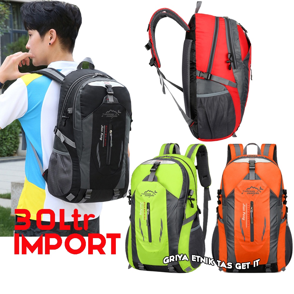 IMPORT Tas Ransel Pria 40 Liter Tas Punggung Laki laki Backpack Cowok Jian Feng