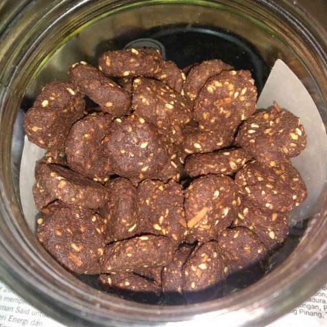 

Bisa COD cookies coklat wijen kw DEBM/KETO berat 250gram cemilan sehat