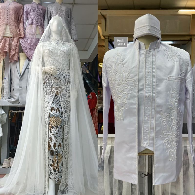 SALEEE..KEBAYA AKAD COUPLE FULL PAYET//KEBAYA AKAD COUPLE TERMURAH