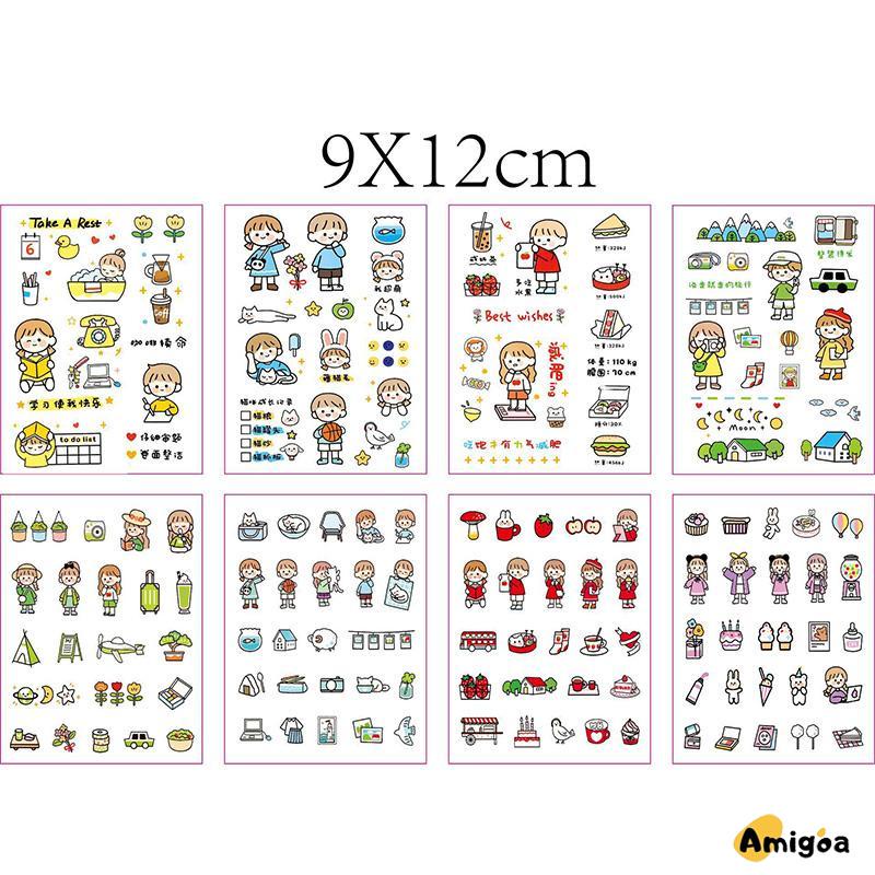 Stiker Motif Emoji Untuk Dekorasi Handphone / Diary DIY - AG2