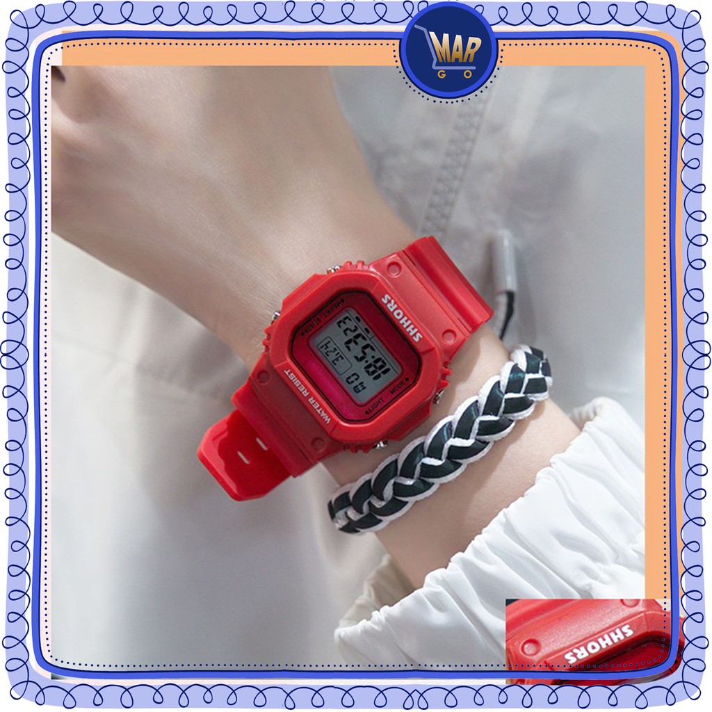 Jam Tangan Sporty Digital-Merah