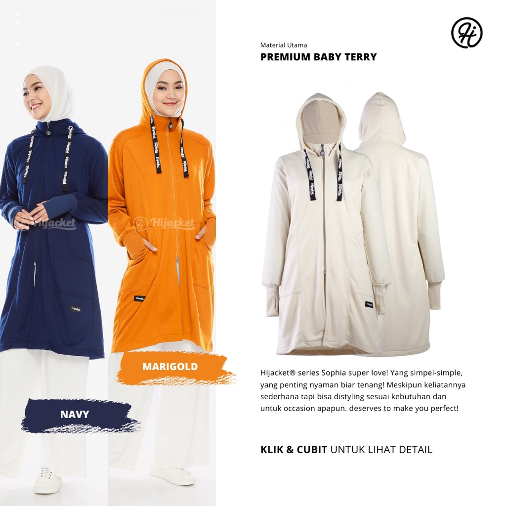 Hijacket Sophia Terbaru Free Souvernir Jaket Wanita Muslimah Hijaket Muslimah Hijacket Muslimah Bisa COD