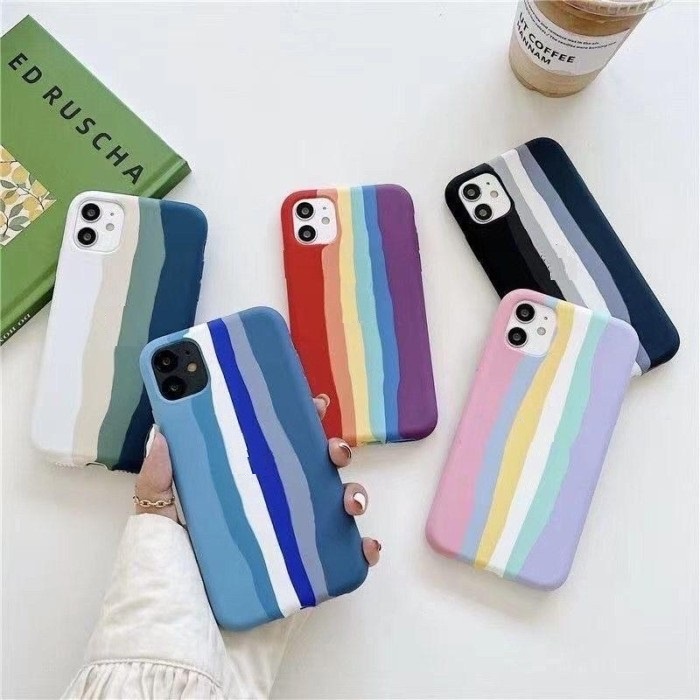 Silicone Logo Pride Edition Rainbow iphone 6 7 8 7 Plus 8 Plus X XS XR XS MAX