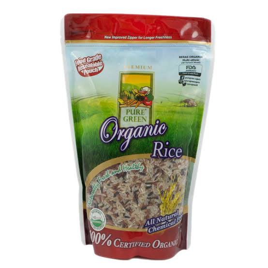

Organic land pure green beras campur 1kg beras organik