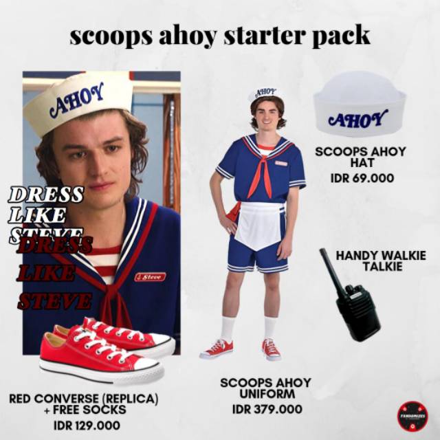 [READY SOON] STRANGER THINGS SCOOPS AHOY STEVE HARRINGTON / ROBIN BUCKLEY UNIFORM SET