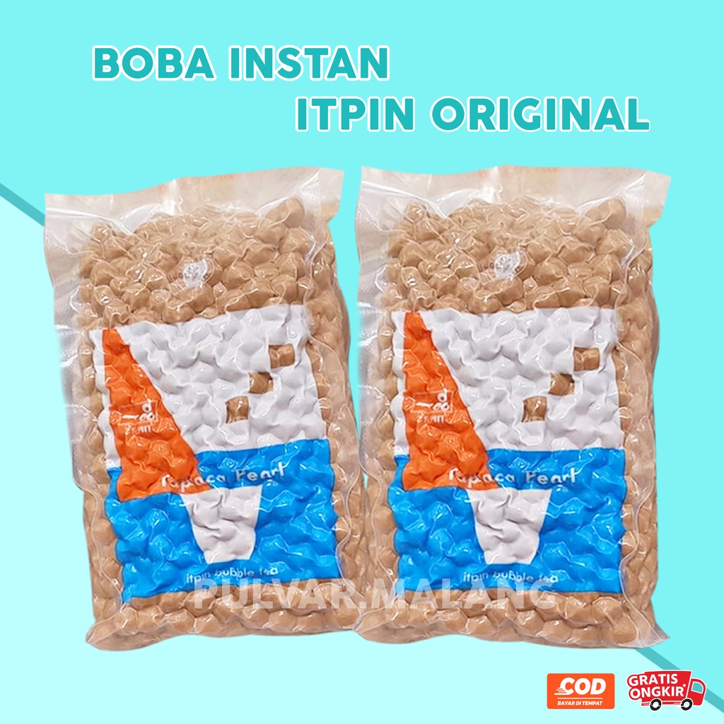 BOBA INSTAN BOBA PEARL TAPIOKA / ITPIN BOBA INSTAN / BOBA BROWN SUGAR / BUBBLE PEARL / BOBA PEARL 1KG