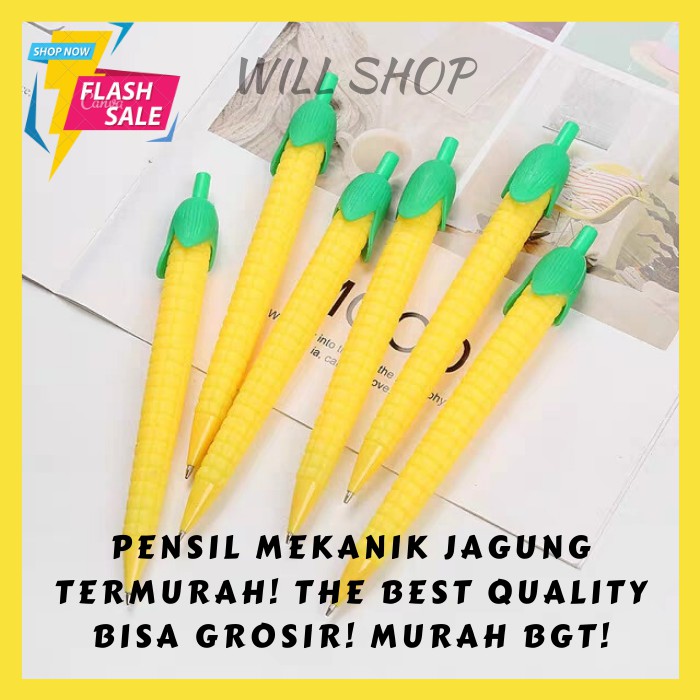 

PENSIL MEKANIK CETEK MURAH BENTUK JAGUNG LUCU UNIK PENCIL GROSIR TERMURAH BISA COD