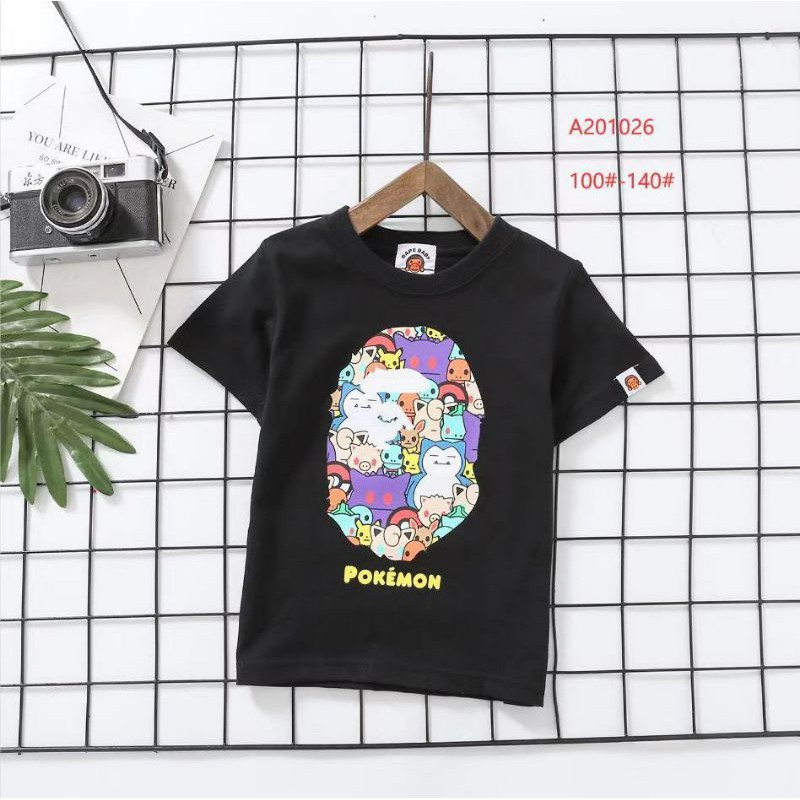 KAOS ANAK LAKI BAPE X POKEMON PREMIUM COLLECTION