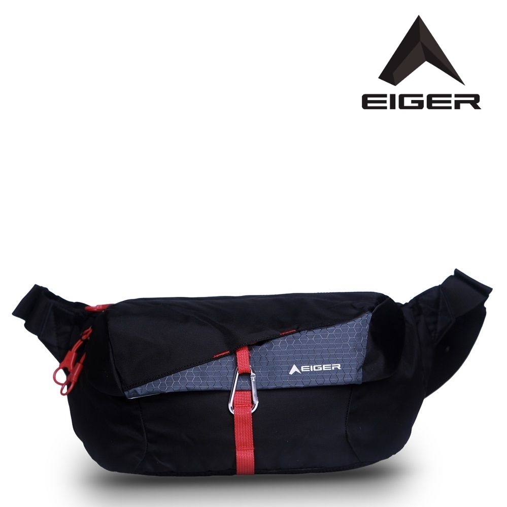 EIGER1989 TAS SELEMPANG PRIA WAIST BAG ASCENDA CROSS LINK BLACK - TAS  PINGGANG PRIA