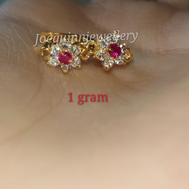 [PLI.25Au22r] Anting jepit emas muda dewasa 1 gram
