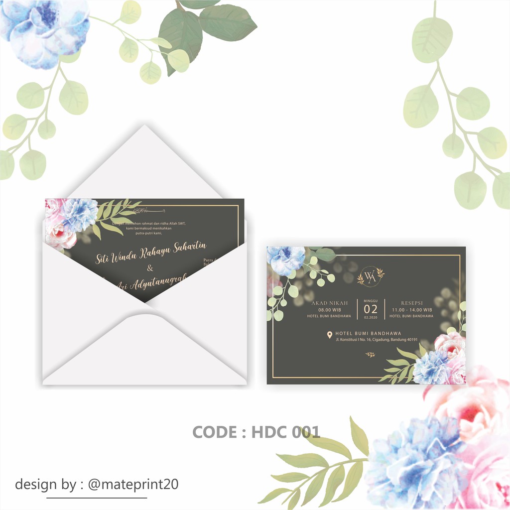 Wedding Invitation Hard Cover