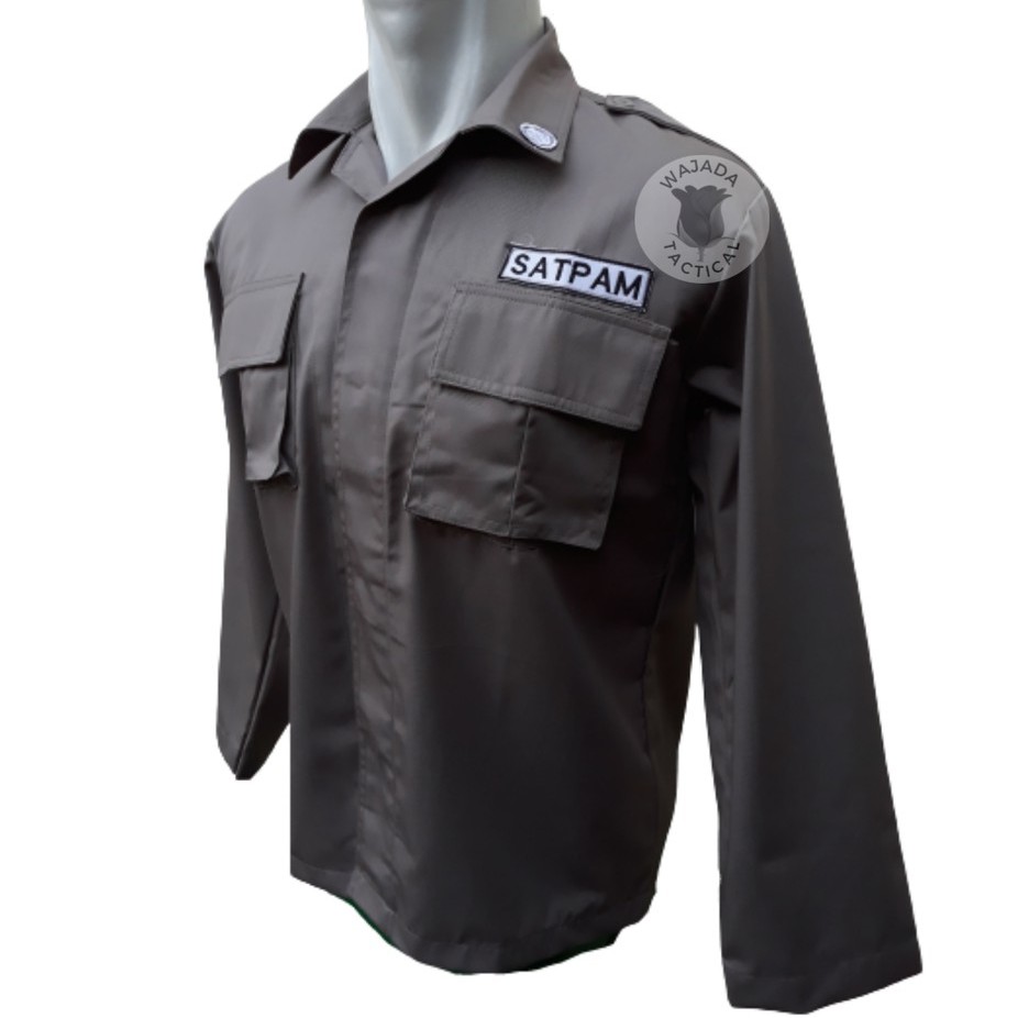 Atasan Kemeja PDL Satpam Baju Security Coklat