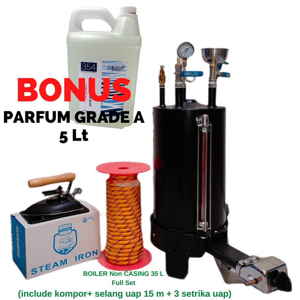 BOILER/SETRIKA UAP/SETRIKA UAP LAUNDRY/SETRIKA UAP BOILER LAUNDRY NON CASING STAINLES 35 LITER