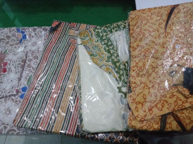 Tunik Batik Bunga Ilalang Atasan Batik Wanita Modern Kasual