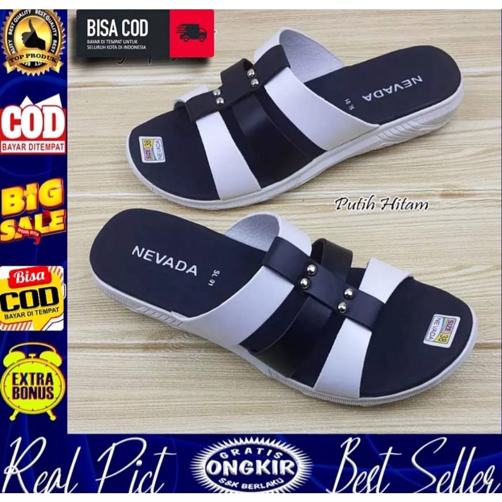 PROMO SANDAL SELOP NEVADA TERBARU SANDAL SELOP CEWEK MASA KINI SANDAL NEVADA TERLARIS