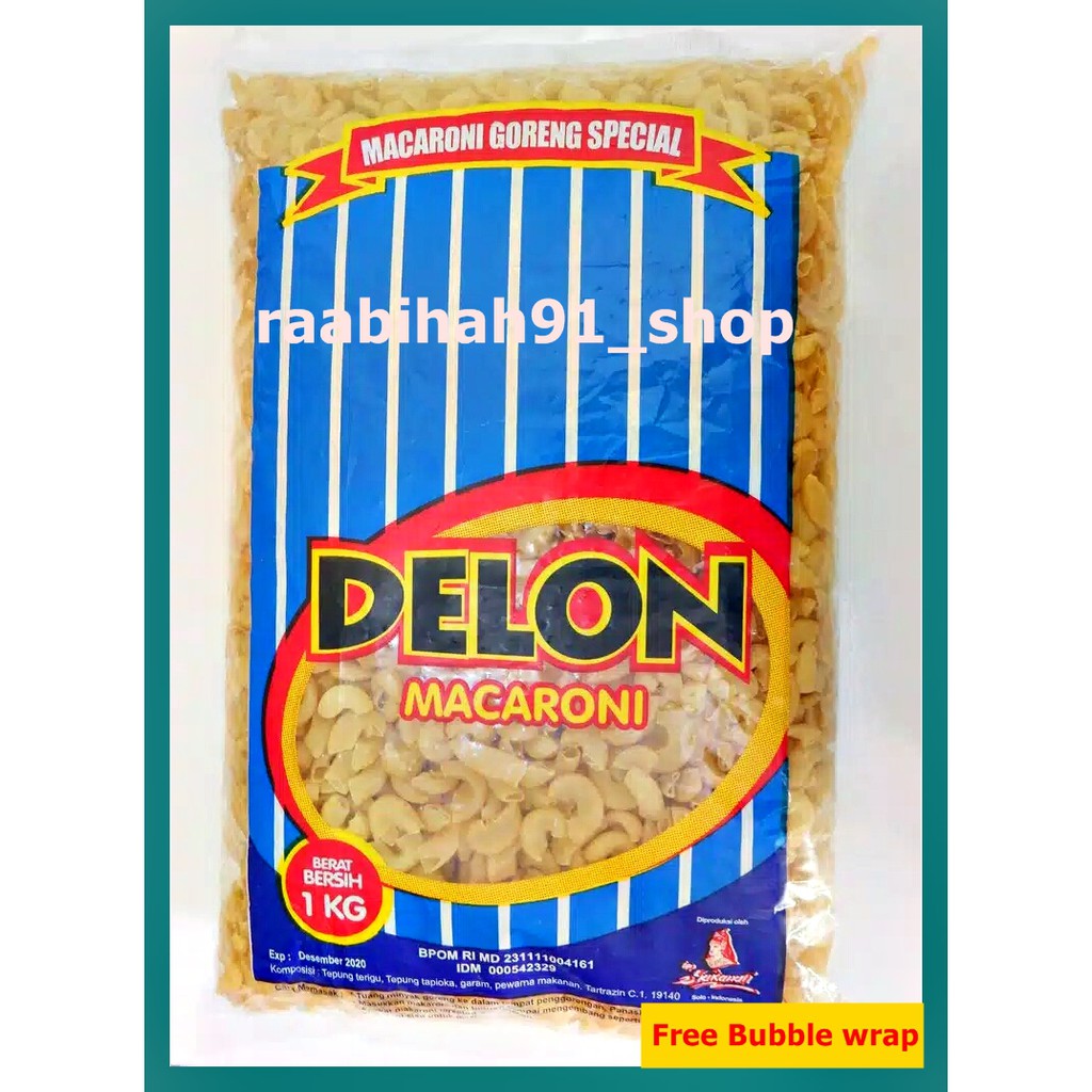 

MAKARONI DELON BIRU BANTET MENTAH 1 Kg