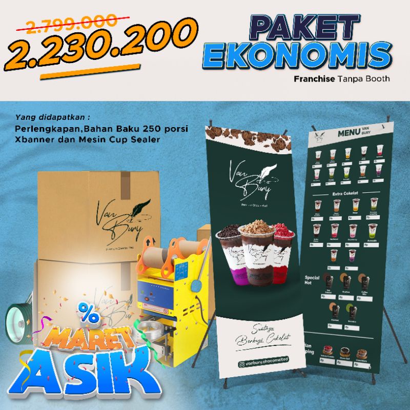 

paket ekonomis tanpa Mesin Sealer
