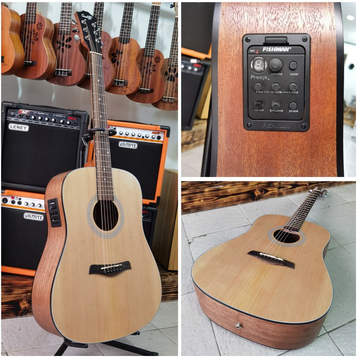 Gitar Akustik Elektrik Cowboy GW-240NA GW 240 NA With EQ Fishman Original